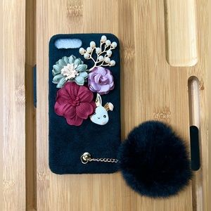 New Flower Bunny iPhone Case for iPhone 6 Plus, iPhone 7 Plus and iPhone 8 Plus